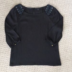 Maison Scotch Beaded Shoulder Top